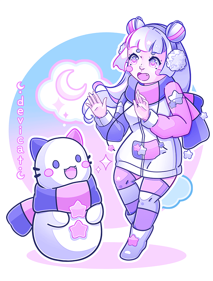 CandiCat Snow Girl & Snow Cat • 2025