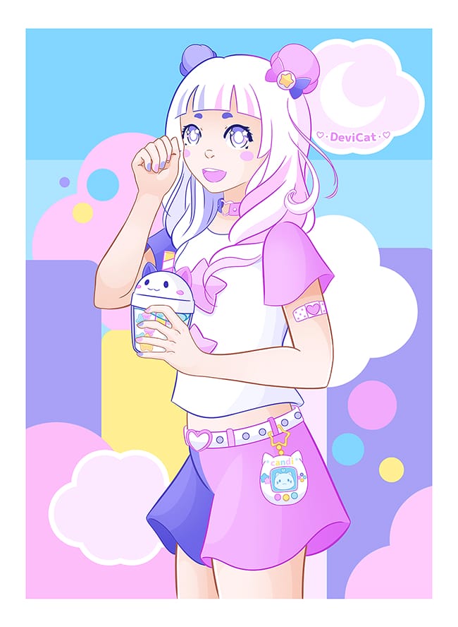 CandiCat Boba Tea Girl • 2021