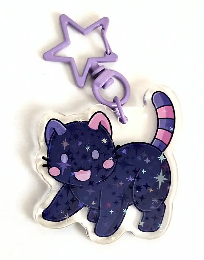 DeviCat • CandiCat Void Cat Keychain